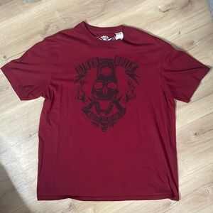 Y2K Biker Built Skull Shirt. Red. XL. Great‎ Condition!